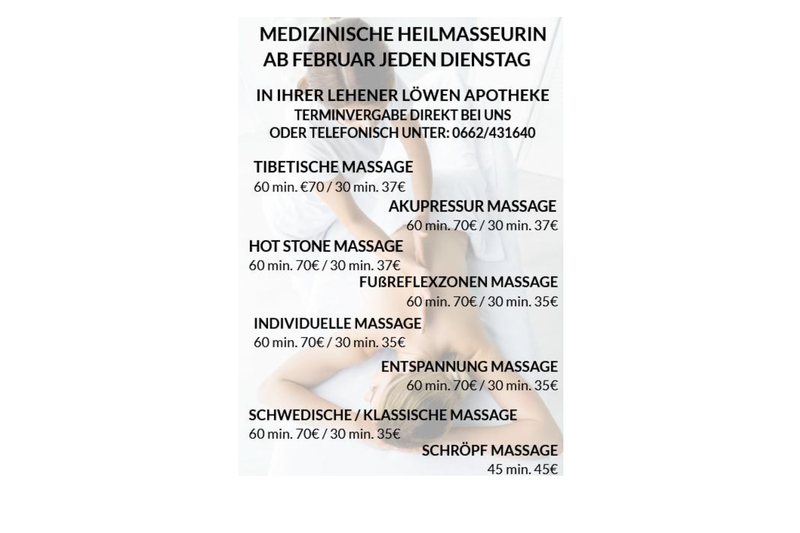 Medizinische Heilmassage